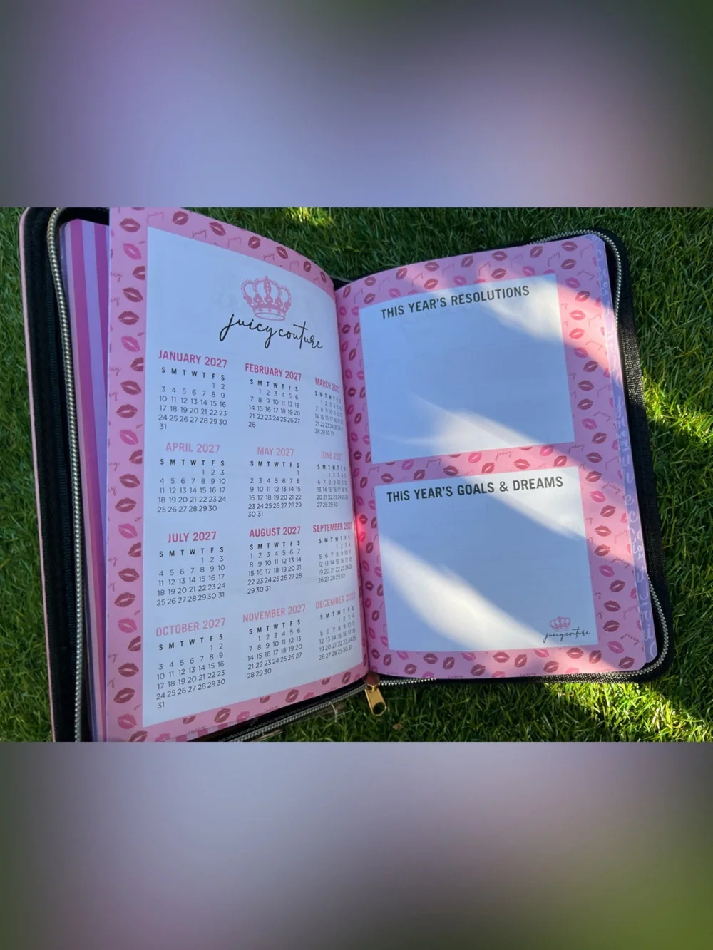 Juicy Couture 18 Month Planner 2026/2027 with Crown Pen